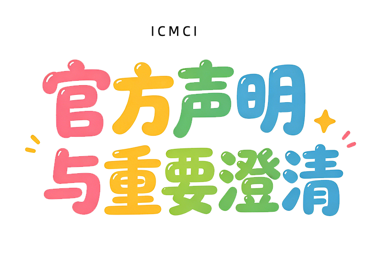 ICMCI官方声明与重要澄清